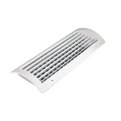 EMC-R-U Çift Sıra Kanatlı Yuvarlak Kanal Menfezi Dampersiz