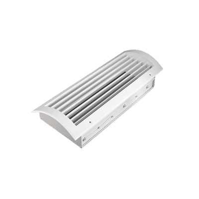 EMT-R-UP Tek Sıra Kanatlı Yuvarlak Kanal Menfezi Damperli